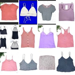 🚫SOLD! 12 Cute Lil Summer Tops Size XS & S